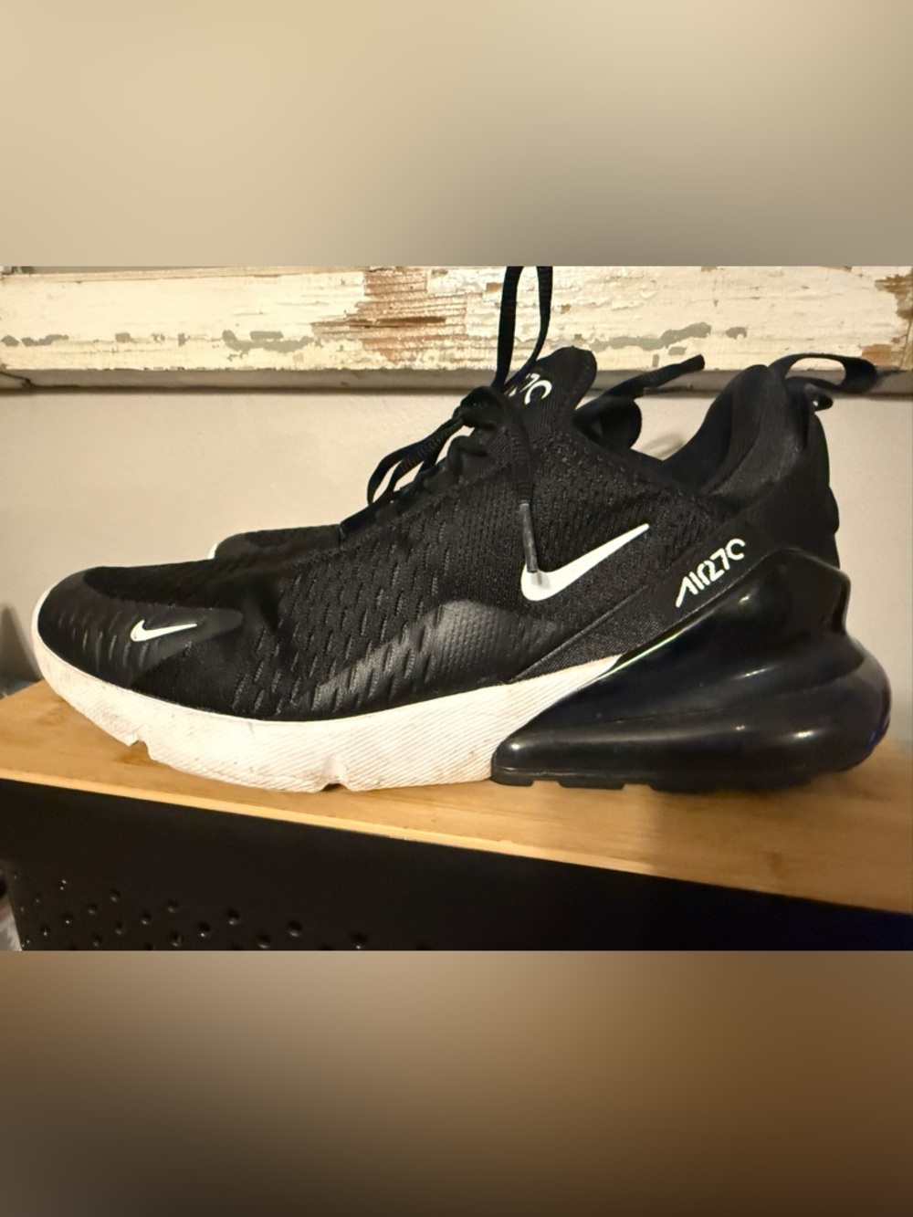 Nike Air Max 270 AH6789-100 Women's White/Black Running Sneaker Shoes JN714 - Picture 2 of 9